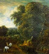 Corneille Huysmans Landscape with a Horseman in a Clearing china oil painting artist